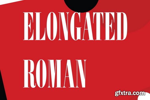 Elongated Roman Font