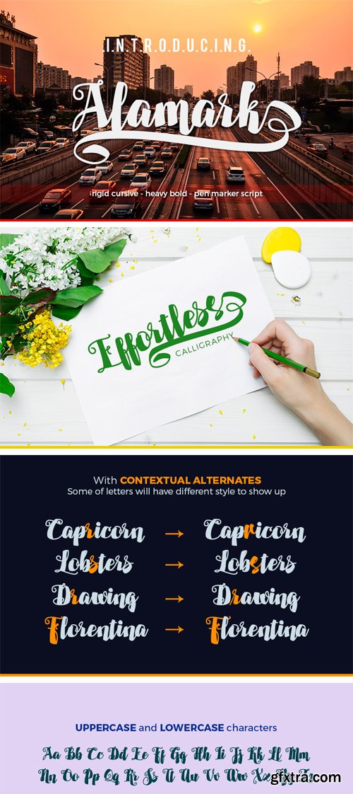 Fontbundles - Alamark Script Font