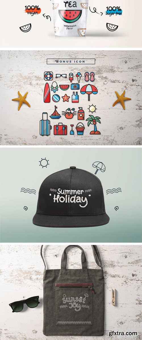 Thehungryjpeg - Summer Joy 79182