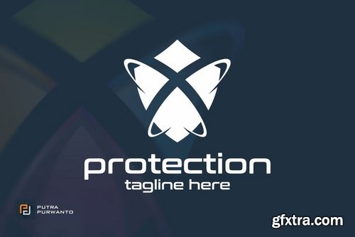 Techno Lock Techno Guard Protection  Shield - Logo Templates