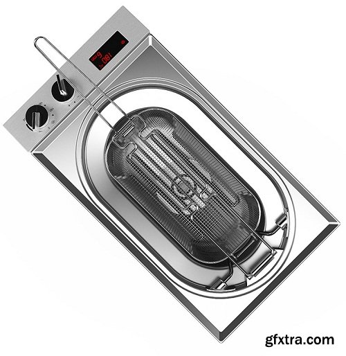 Built in Fryer 3D Model