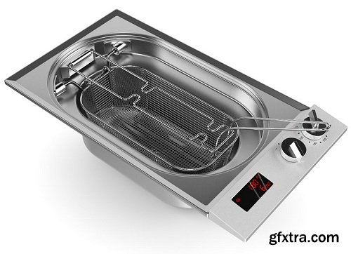 Built in Fryer 3D Model