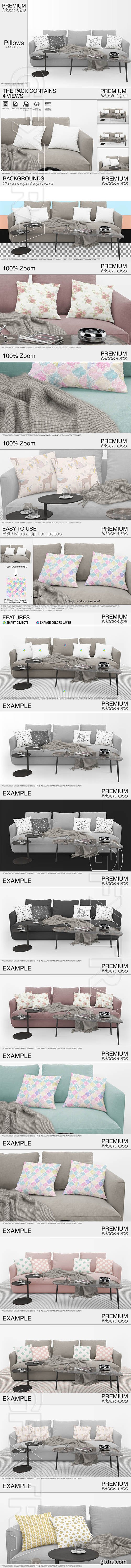 CreativeMarket - Pillow Mockups 2244977
