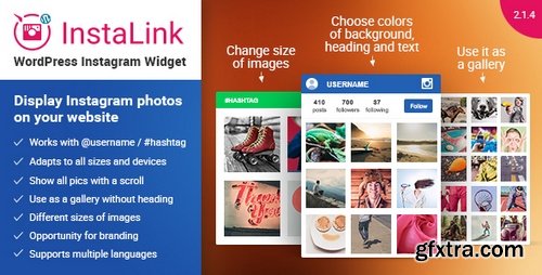 CodeCanyon - InstaLink v2.1.4 - Instagram Widget - WordPress Plugin for Instagram - 11170758