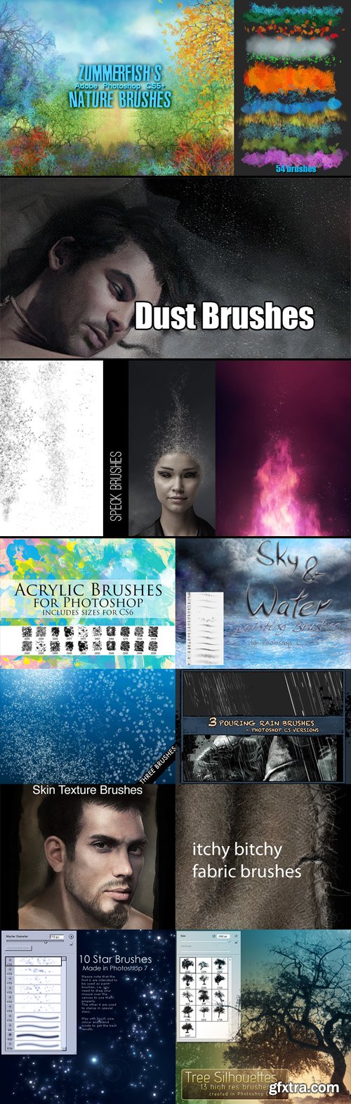 11 Miscellaneous Brushes Set for Photoshop 11 Miscellaneous Brushes Set for Photoshop
