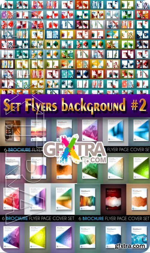 Set Flyers backgroun #2 - Stock Vector