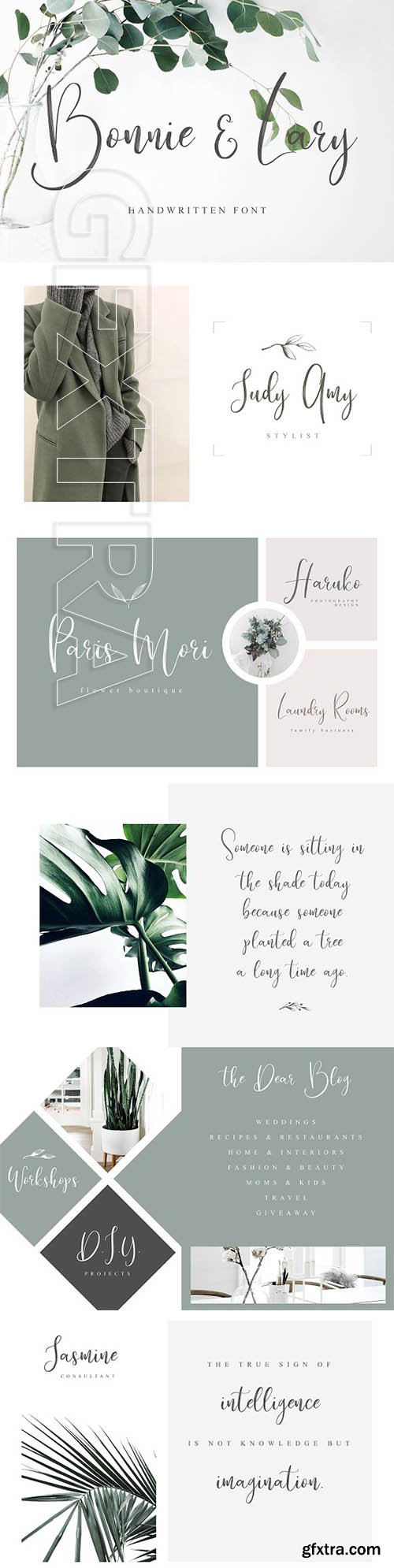CreativeMarket - Bonnie & Lary Script 2220218