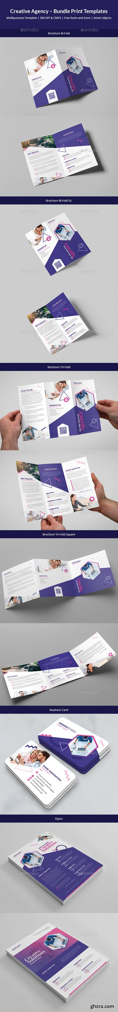 Graphicriver - Creative Agency – Bundle Print Templates 6 in 1 20961506