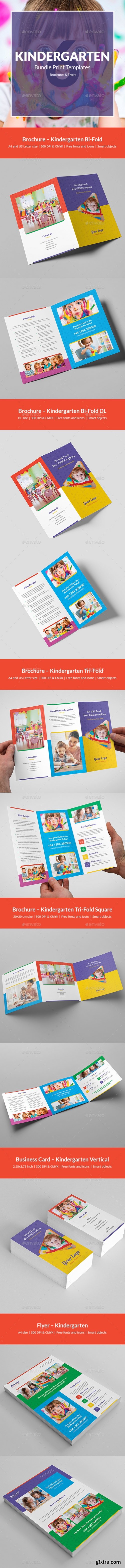 Graphicriver - Kindergarten &ndash; Bundle Print Templates 6 in 1 21220614