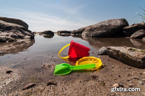 Children's Toy on the Beach Sea Vacation 25xJPG