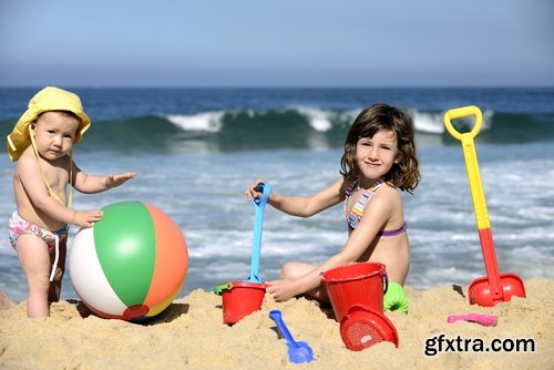 Children's Toy on the Beach Sea Vacation 25xJPG