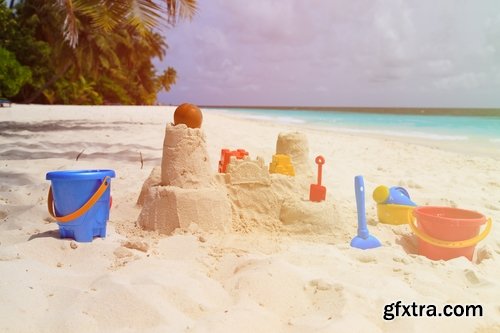 Children's Toy on the Beach Sea Vacation 25xJPG