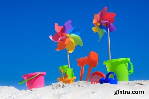 Children's Toy on the Beach Sea Vacation 25xJPG