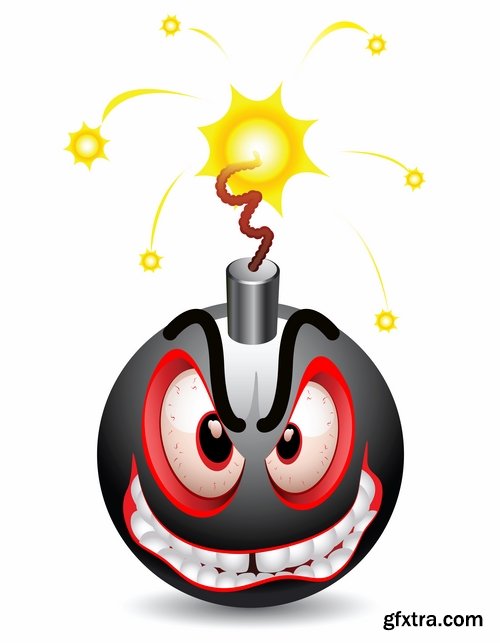 Bomb, Rocket, Projectile 25xEPS