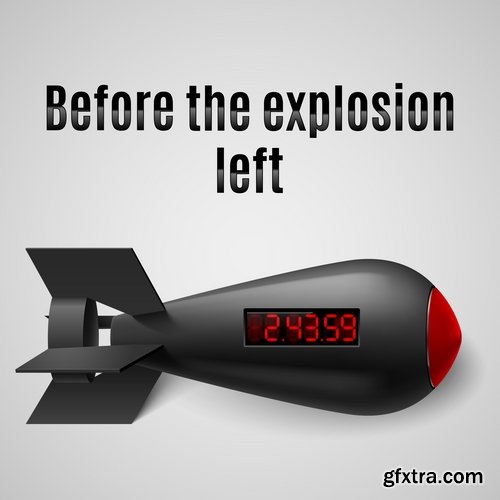 Bomb, Rocket, Projectile 25xEPS