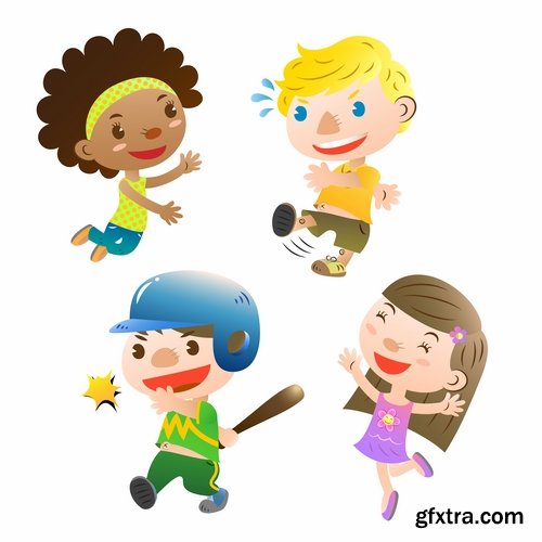 Cartoon characters vector different picture man woman man 2-25 EPS