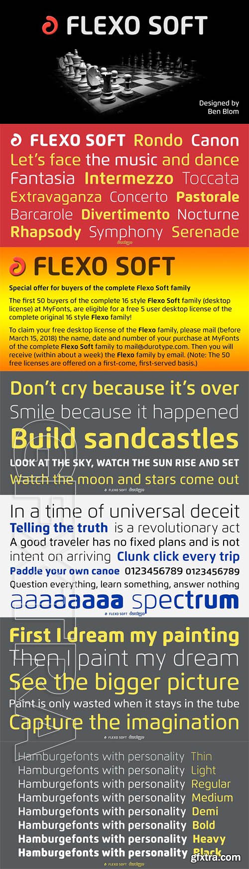 Flexo Soft font family