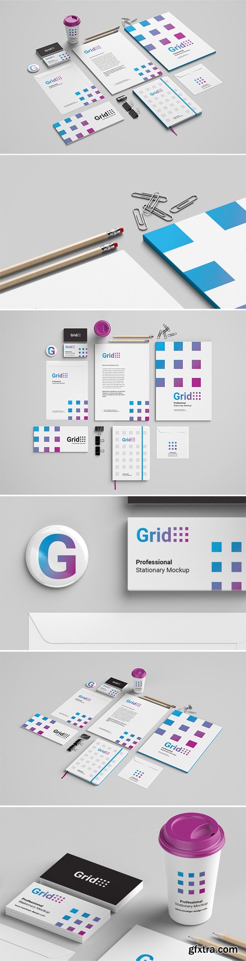 Stationery PSD Mockups Stationery PSD Mockups