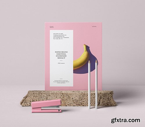 Psd Paper Brand Mockup Vol4