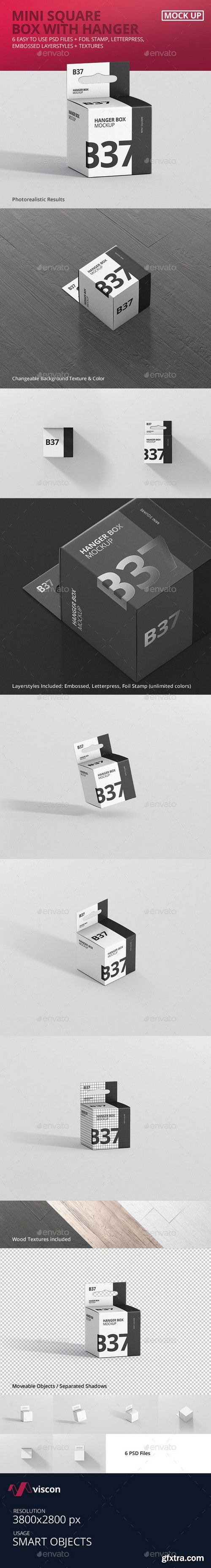 Graphicriver - Box Mockup - Mini Square with Hanger 21329672