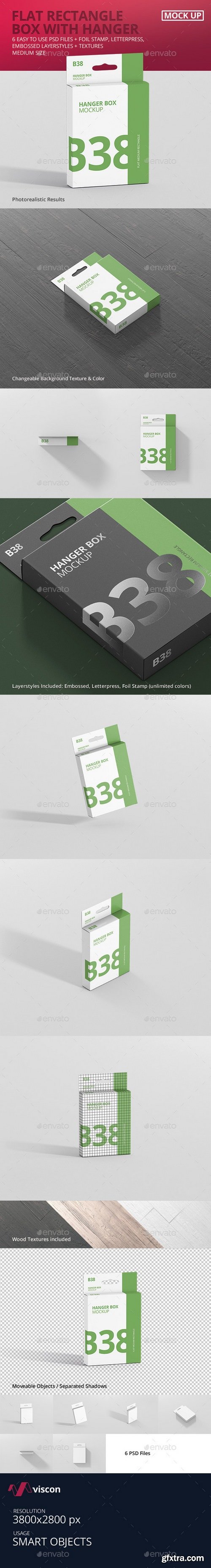 Graphicriver - Box Mockup - Flat Medium Rectangle with Hanger 21331721