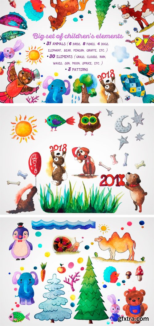 CM - Big Set of Children's Elements 2198532