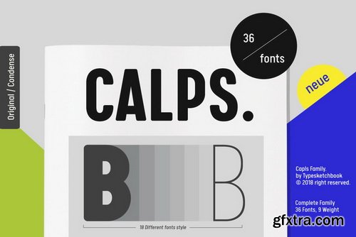 Calps Font Family Calps Font Family