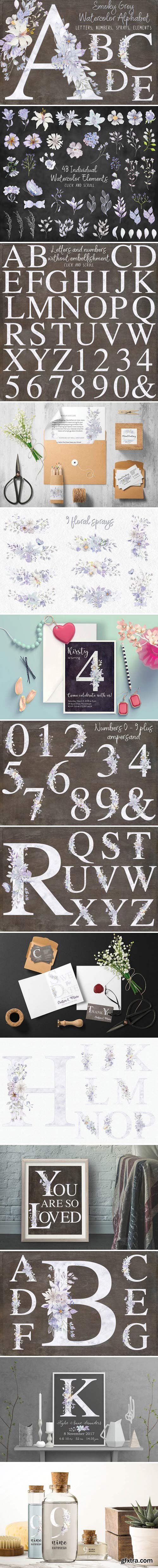 Smoky Grey Letters, Numbers & Sprays 2175323