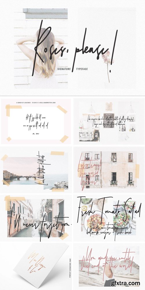 CM - Roses, Please! Signature Typeface 2137670