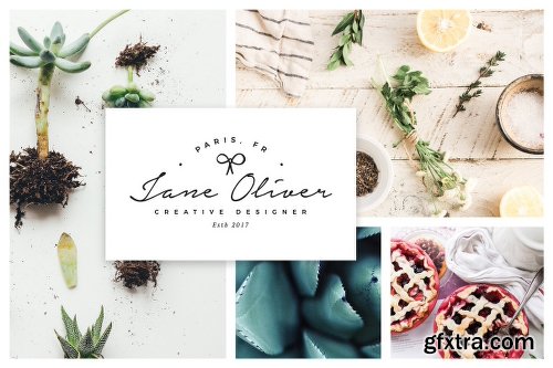 CreativeMarket 25 Delicate Feminine Logos - Vol 2 2118779