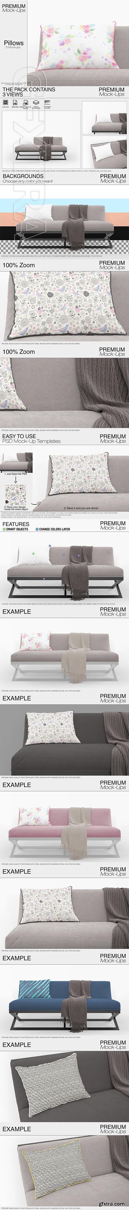 CreativeMarket - Pillow Mockups 2246361