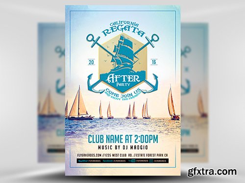 Regata After Party Flyer Template Regata After Party Flyer Template