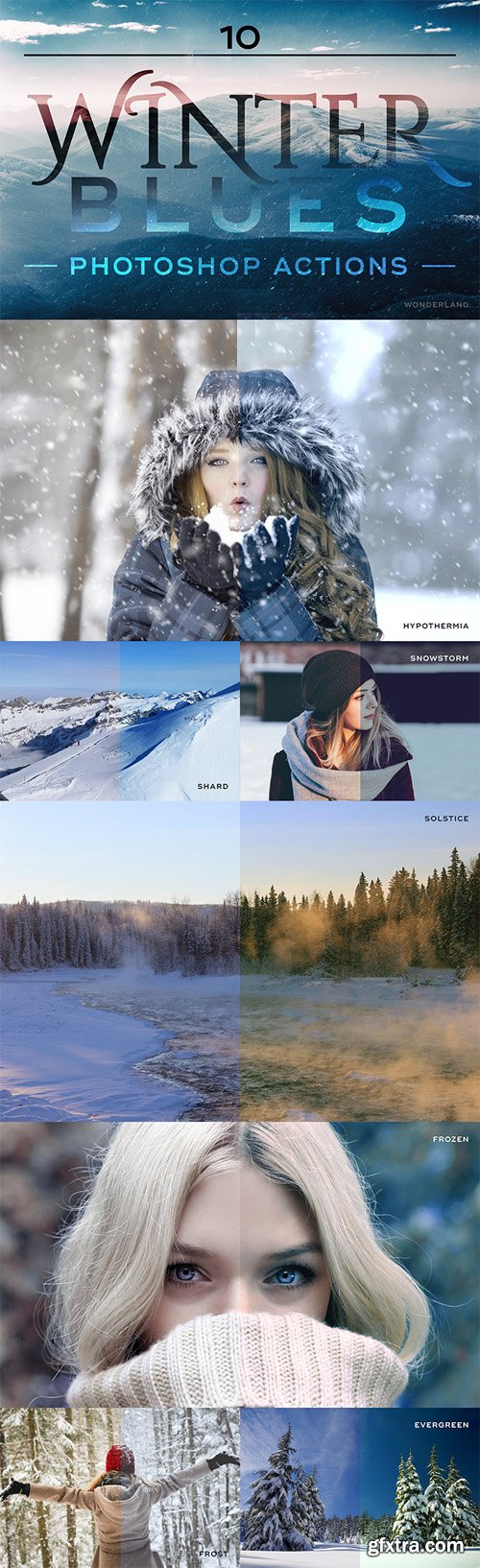 10 Winter Blues Photo Effect Actions for Photoshop 10 Winter Blues Photo Effect Actions for Photoshop