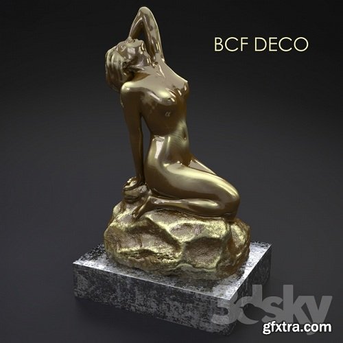 The bronze statue of the company BCF Deco