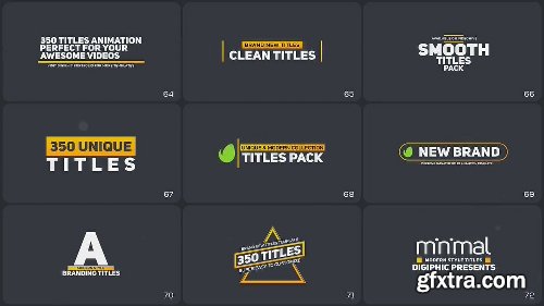 Videohive 350 Titles Animation Pack 21243068