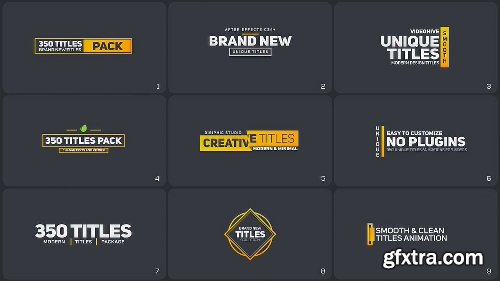 Videohive 350 Titles Animation Pack 21243068