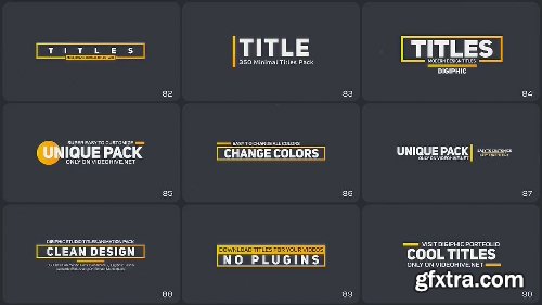 Videohive 350 Titles Animation Pack 21243068