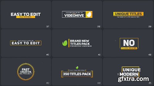 Videohive 350 Titles Animation Pack 21243068