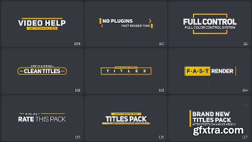 Videohive 350 Titles Animation Pack 21243068