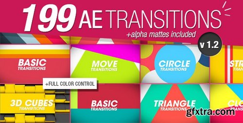 Videohive 199 Transitions Pack v1.2 8934642