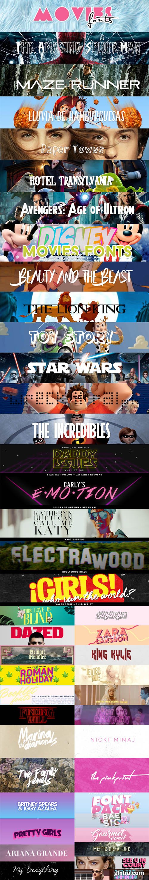 62 Fonts Bundle (TTF/OTF) 62 Fonts Bundle (TTF/OTF)