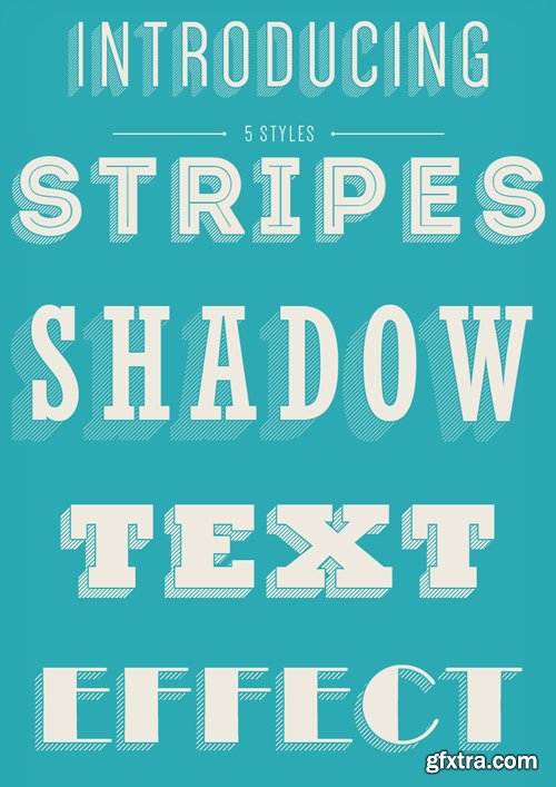 Stripes Shadow Text Effects for Photoshop Stripes Shadow Text Effects for Photoshop