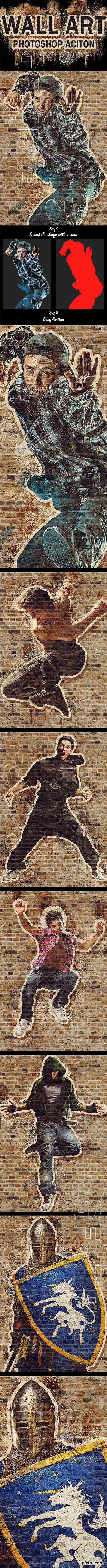 GraphicRiver - Wall Art Photoshop Action 21343983