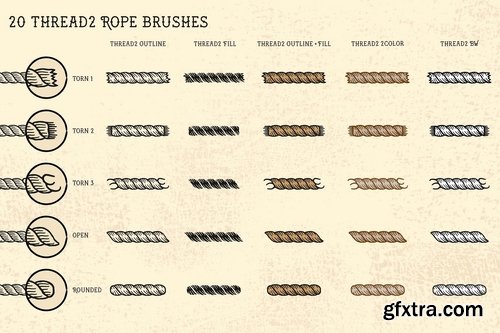 CM - Sailor Mate\'s Rope Brushes V 2225265