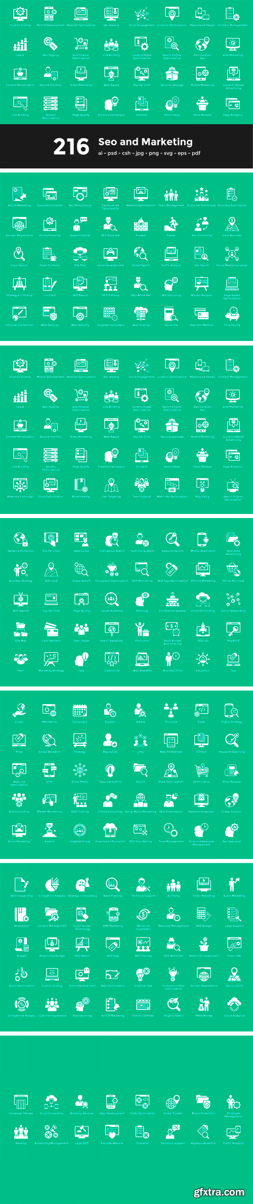 CM - 216 Seo and Marketing Vector Icons 2194490