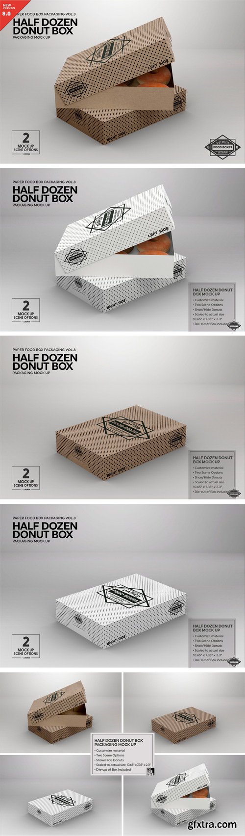 CM - Half Dozen Donut Box Mock Up 2181807