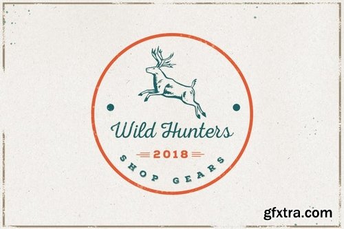 Vintage Deer Illustration Pack