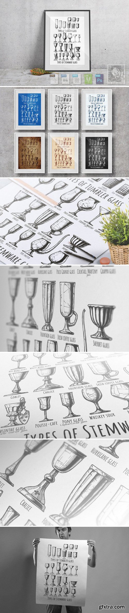 CM Types of tumbler and stemware glass 2225158 » GFxtra