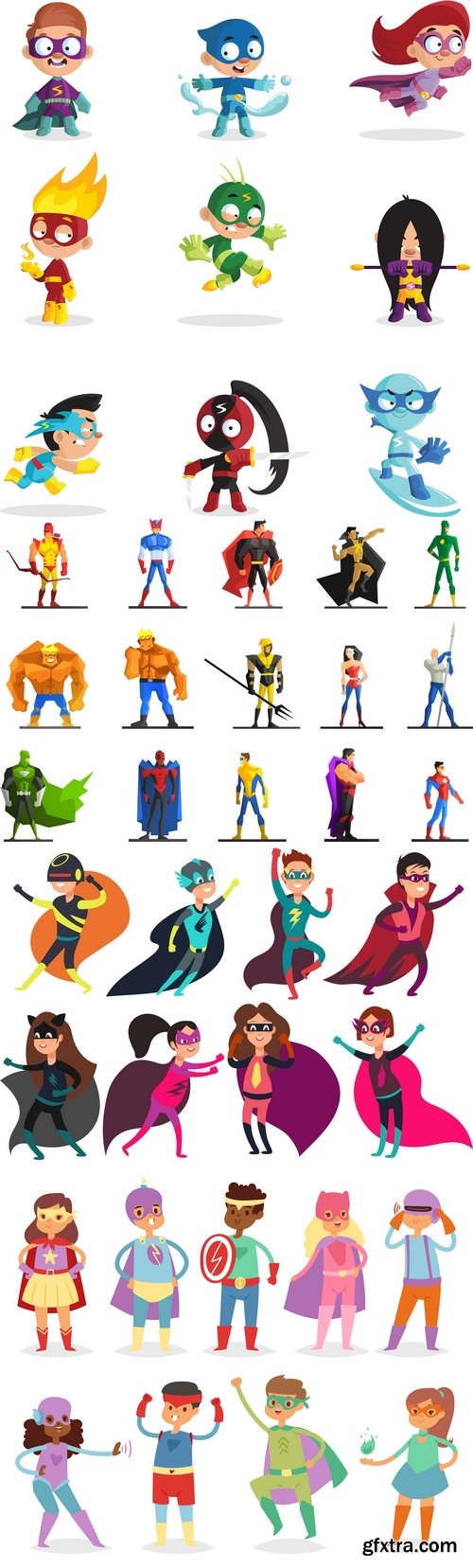 Vectors - Different Superheroes 16