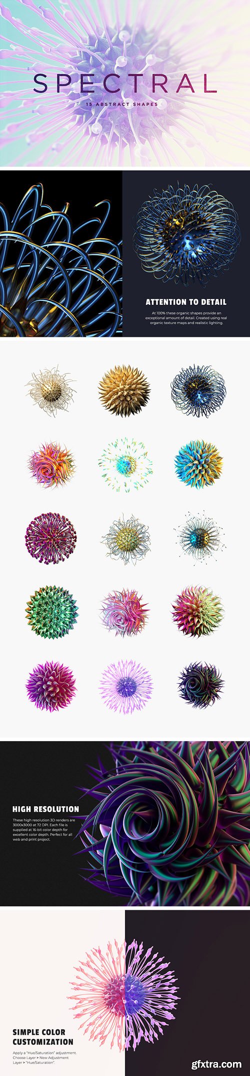 15 Spectral Microworld Shapes 15 Spectral Microworld Shapes